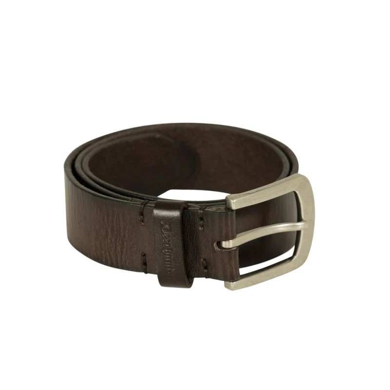 Deerhunter Læderbælte 4 cm bred - 115 cm - Dark Brown
