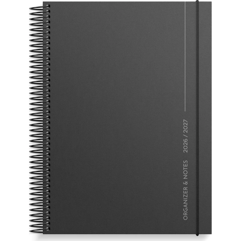 Mayland Studie Organizer & Notes A5 Ugekalender 2026/2027 Sort