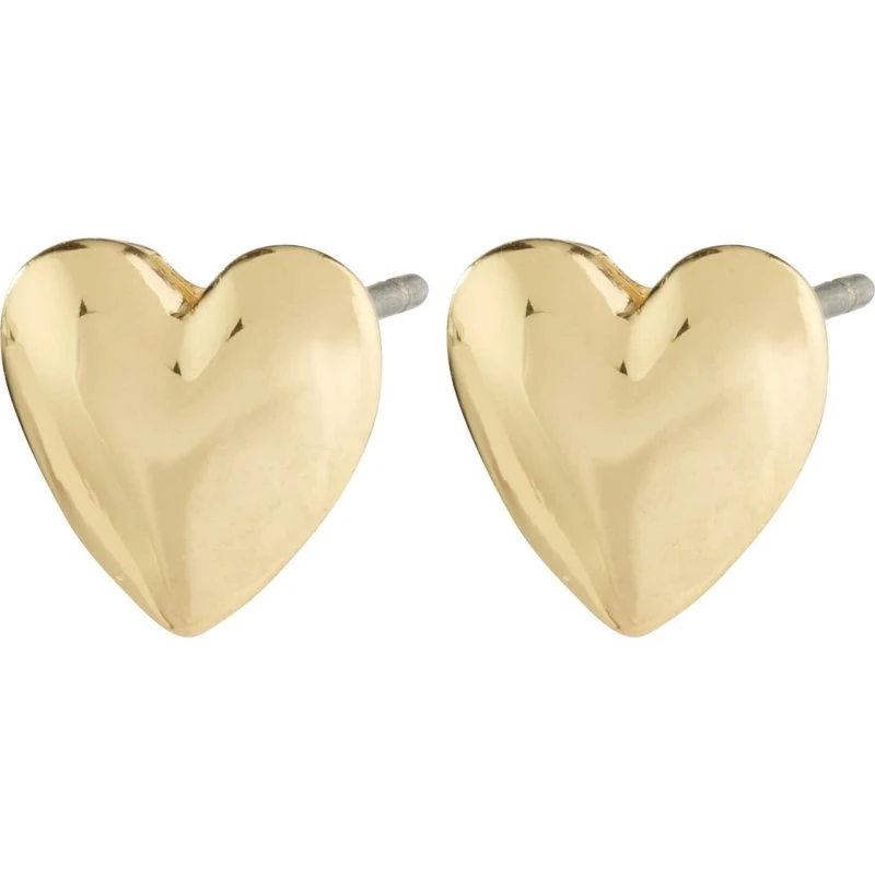 Pilgrim SOPHIA Heart Earrings - Guldbelagte 8 mm