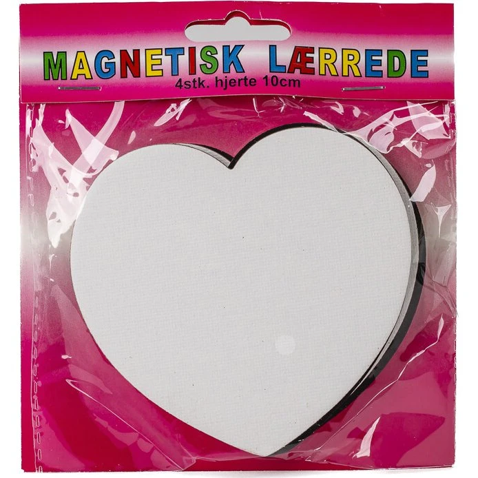Artino Magnetisk Lærred Hjerte 10cm - 4 stk.