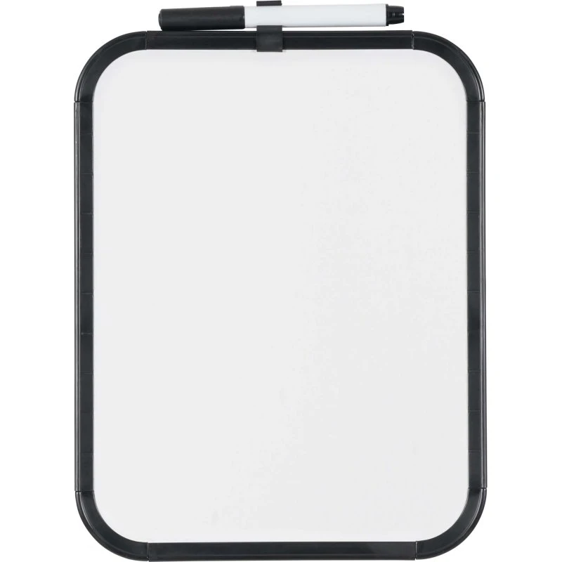 Mini whiteboardtavle med sort ramme 21,6 x 27,9 cm