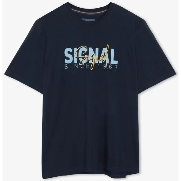 Signal OwenSi Print Tee med logo-print