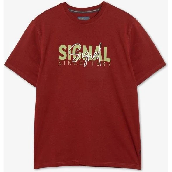 Signal OwenSi Print Tee - Melereet T-shirt med logo