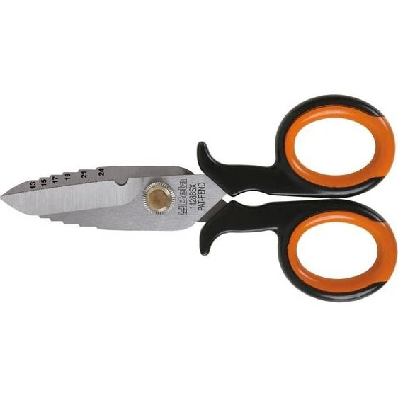 Beta 1128BSX Elektrikersaks - 148mm sort/orange