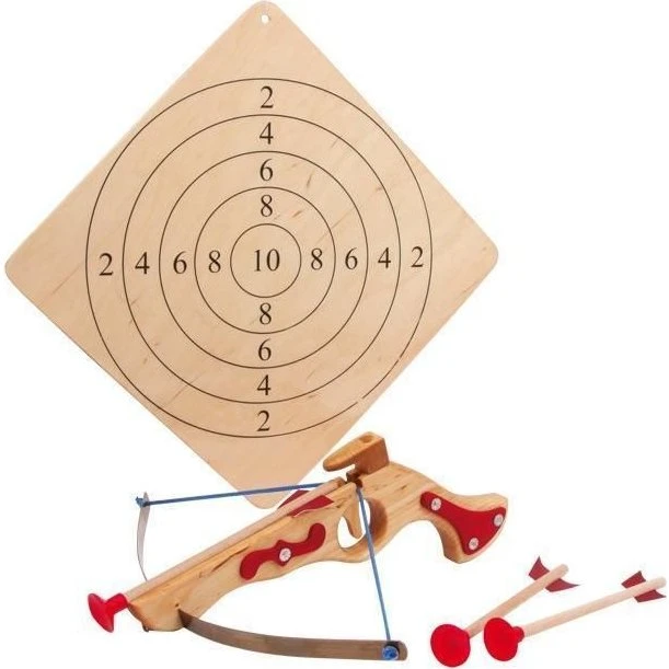 Træ Armbrøst med Skydeskive og Sugerpil - Small Foot