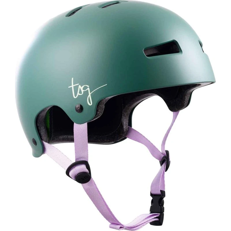 TSG Evolution Skaterhjelm til kvinder - Dark Green (L-XL)