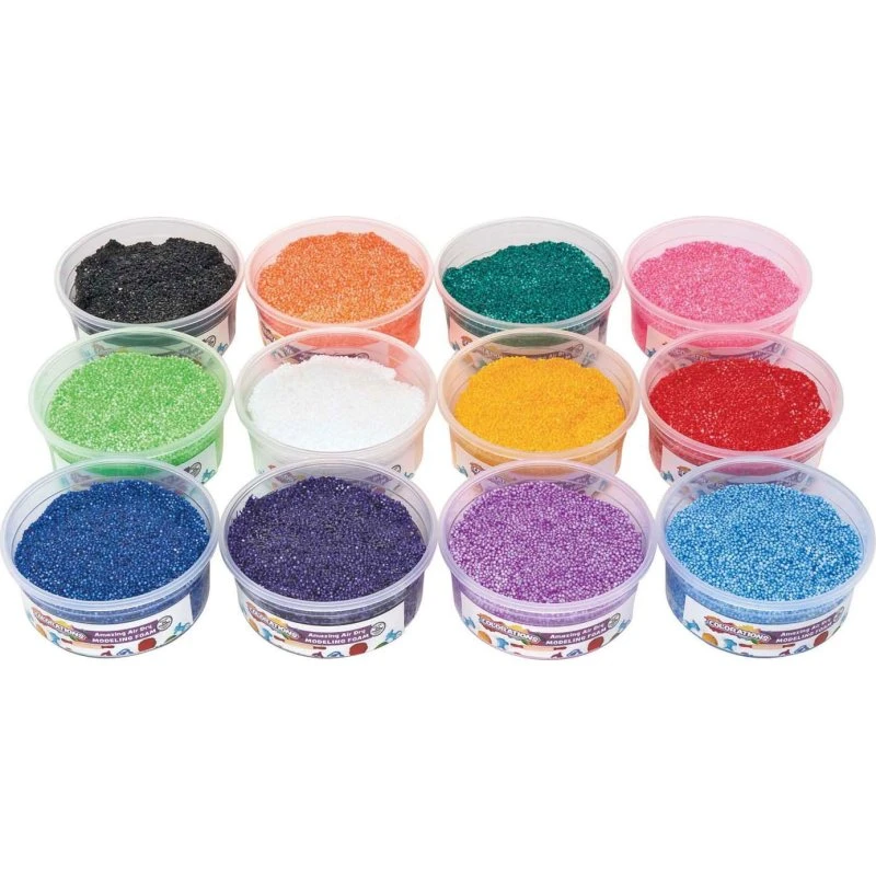Colorations Colored Foam Clay - 12 farver x 35g