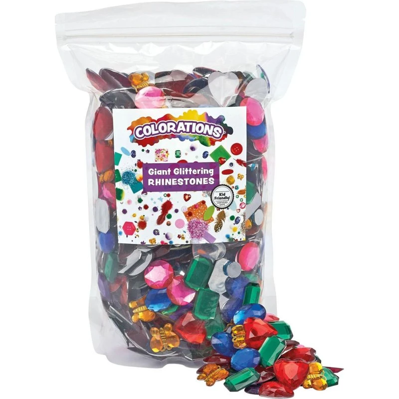 Colorations Glitrende Rhinsten - 453g - 7 farver & 7 former