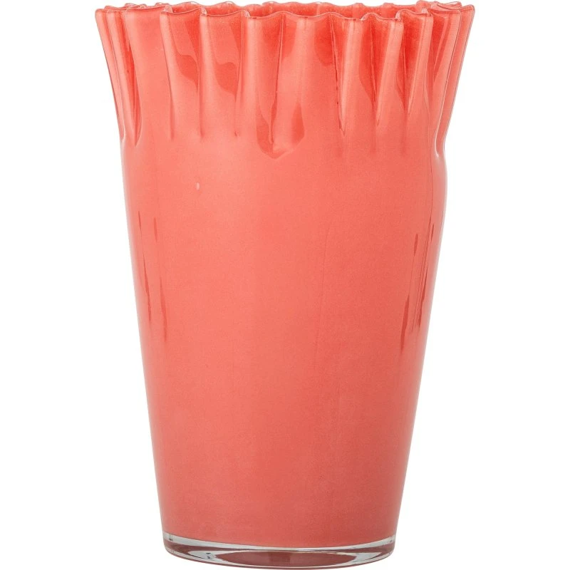 Bloomingville Janine Glasvase - Orange - Ø20 x H30 cm
