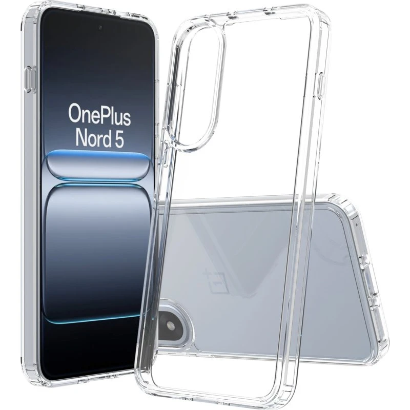 Screenor Bumper Beskyttelsescover til OnePlus Nord 5 - Gennemsigtig