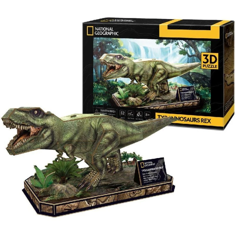 CubicFun National Geographic 3D Puslespil - Tyrannosaurus Rex