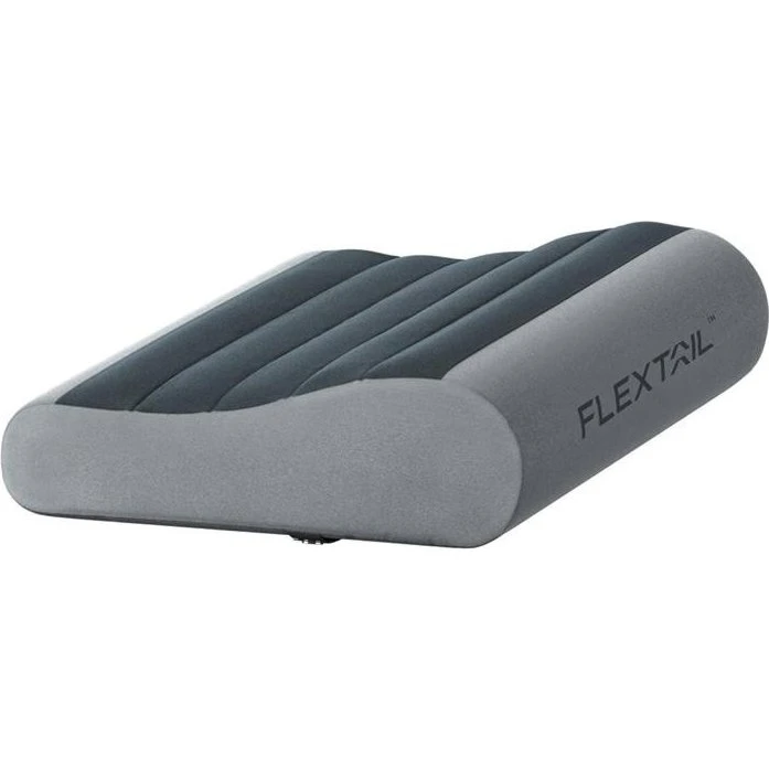 Flextail Zero Oppustelig Pude - Grå - 42x28x12cm