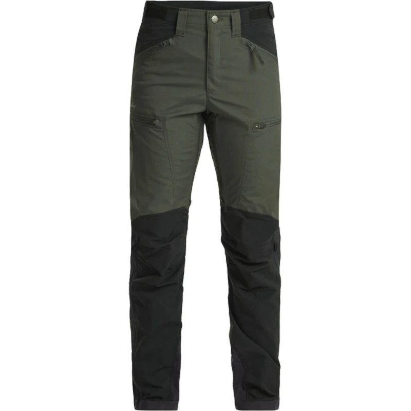 Lundhags Makke High Waist Curved Pant W - Forest Green/Black - Str. 36