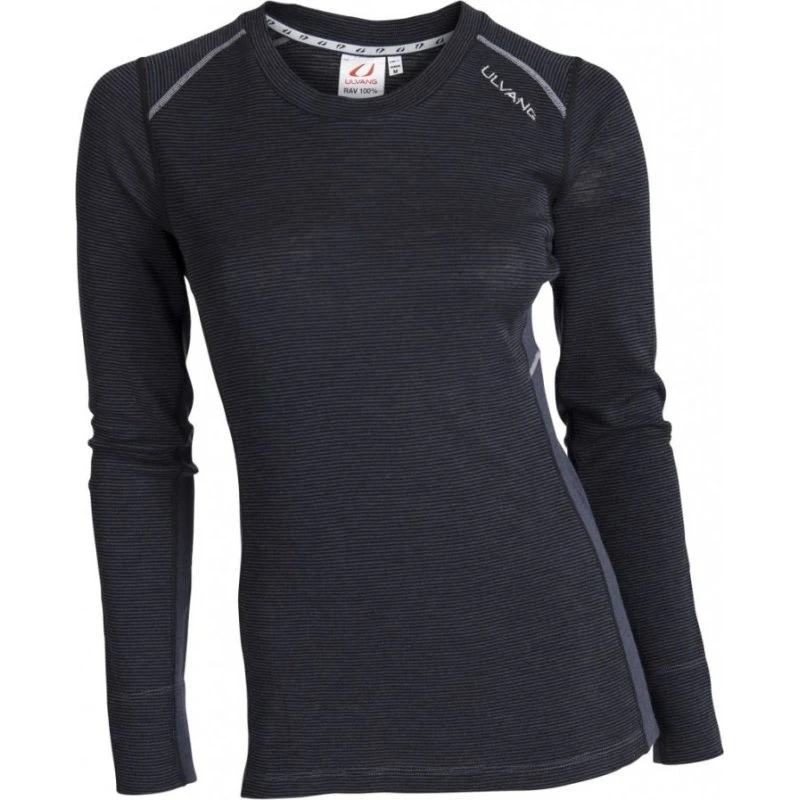 Ulvang Rav 100% Merinould Round Neck Trøje - Sort - Str. L