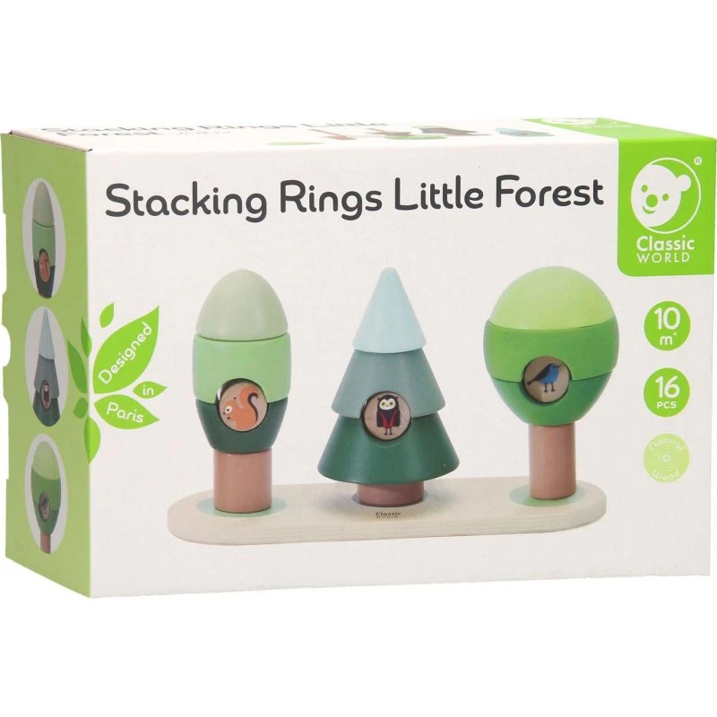 Classic World Little Forest Stableklodser - 16 dele i træ