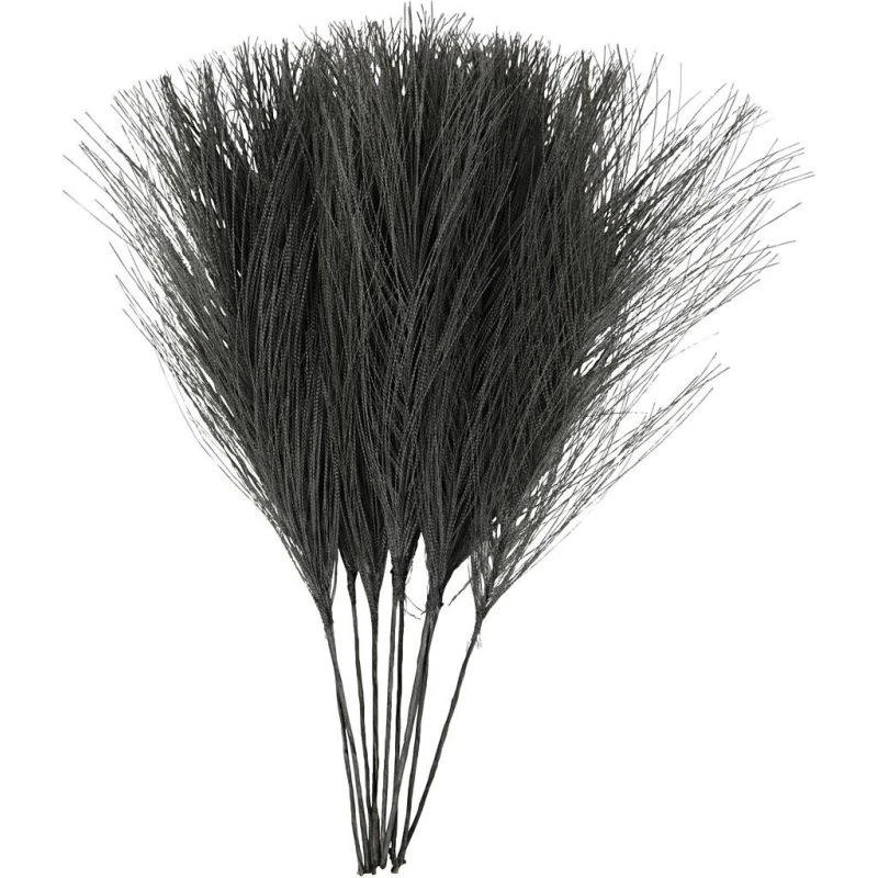 Creativ Company Kunstige Fjer, Sort, 10 stk. (15x8cm)