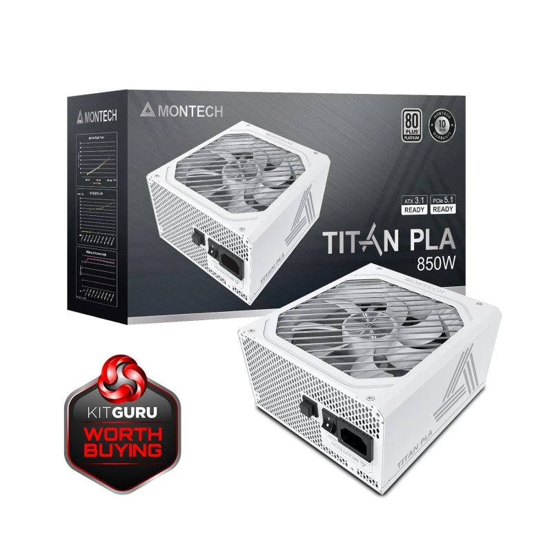 Montech TITAN PLA 850W ATX 3.1 – 80 Plus Platinum