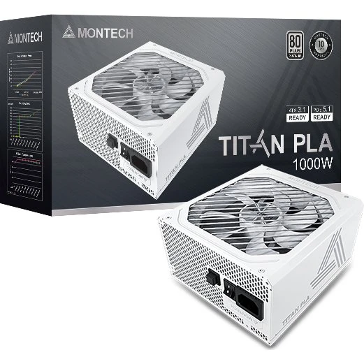 Montech TITAN PLA 1000W ATX 3.1 – 80 Plus Platinum