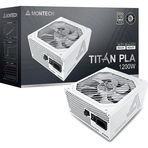 Montech TITAN PLA 1200W – 80 Plus Platinum, ATX 3.1