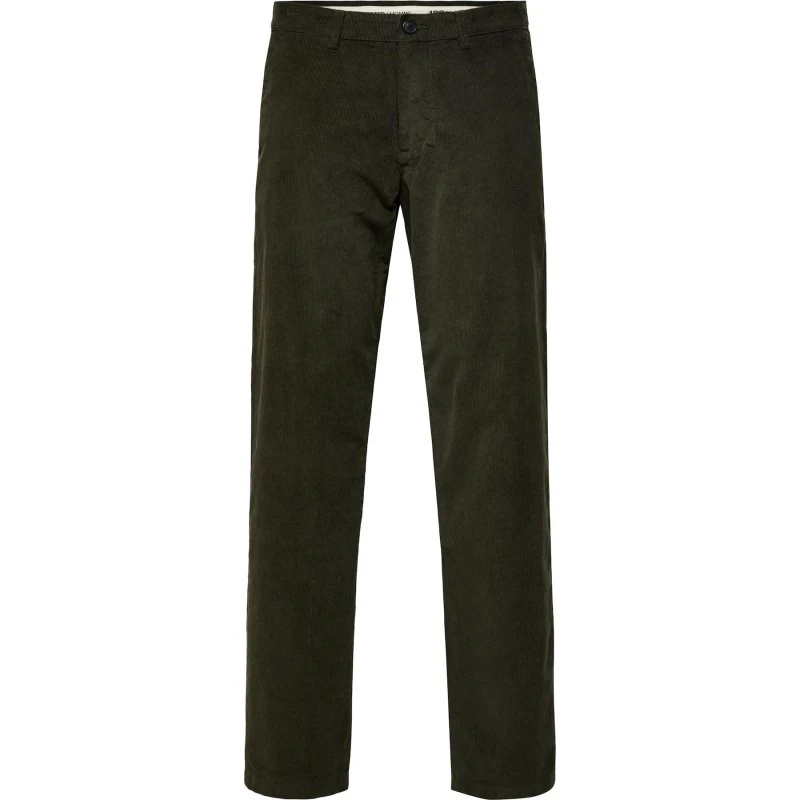 SELECTED Miles Bukser mørkegrøn Corduroy