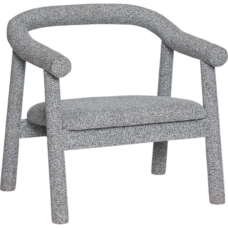 Hübsch Ouli Lænestol - Light Grey Melange