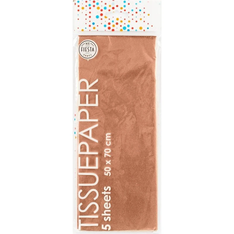 Globos Silkepapir Rose Gold, 10 ark, 50x70 cm