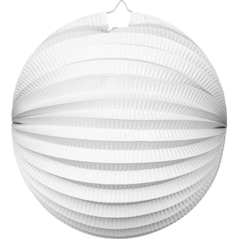 Globos Rund Papirlanterne - 25cm - Hvid