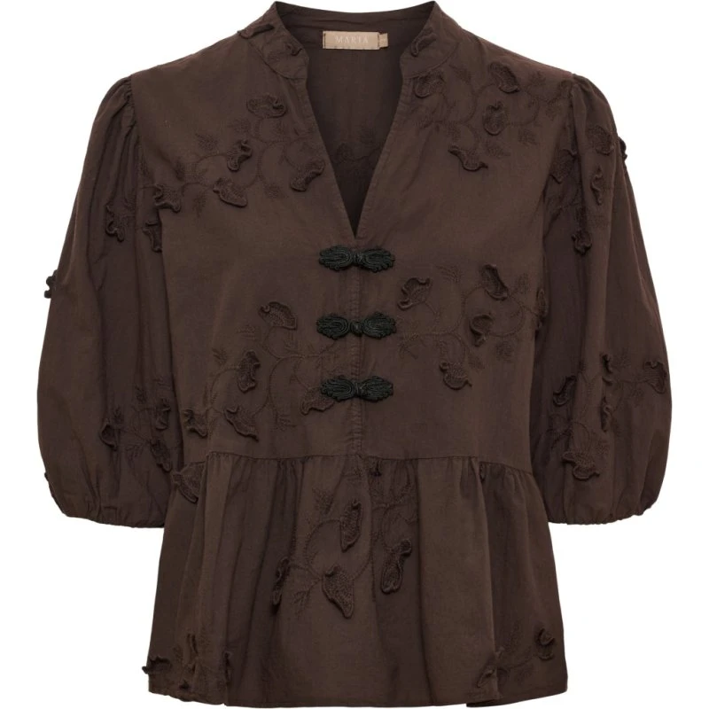 Marta Du Chateau Safiya Bluse - Castagno