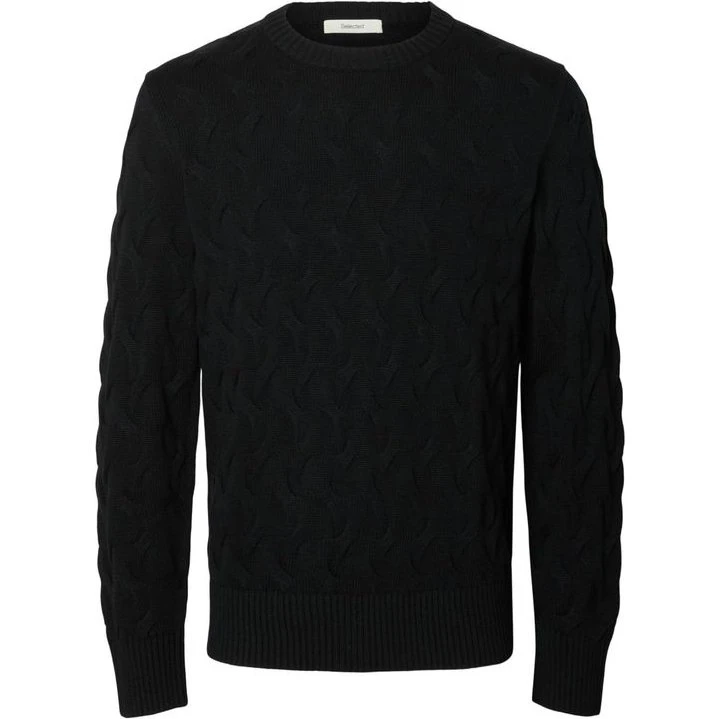 SLMCARLOS LS Cable Crew Neck Noos