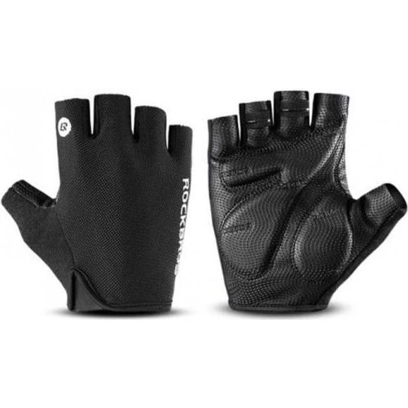 Rockbros S106BK Cykelhandsker uden fingre - Sort, L