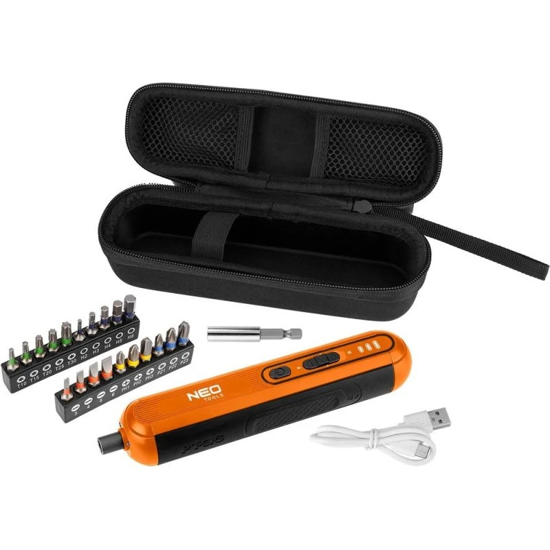 NEO TOOLS 04-199 Akku-skruetrækker 4V Li-ion med 20 bits