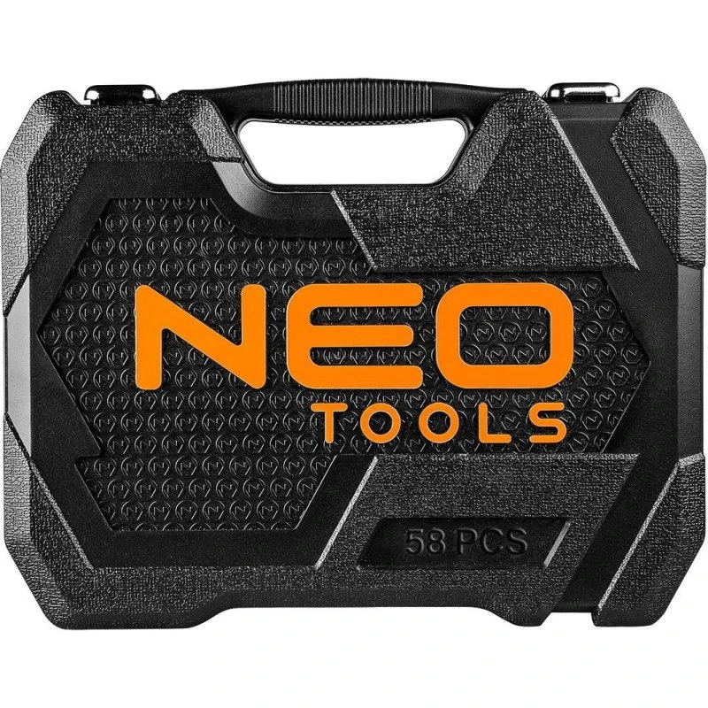 NEO TOOLS 10-042 Topnøglesæt 1/2" - 58 dele i CrV stål
