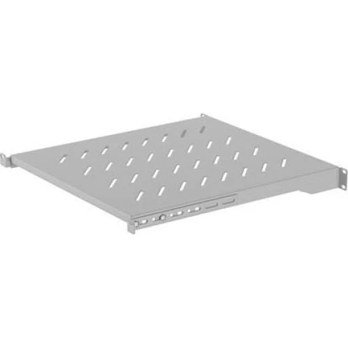 Lanberg Rackhylde 19" 800 mm 1U - Grå