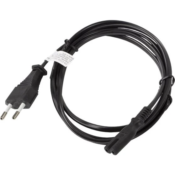 Lanberg Strømkabel 3m - Europlug til IEC 60320 C7 - Sort