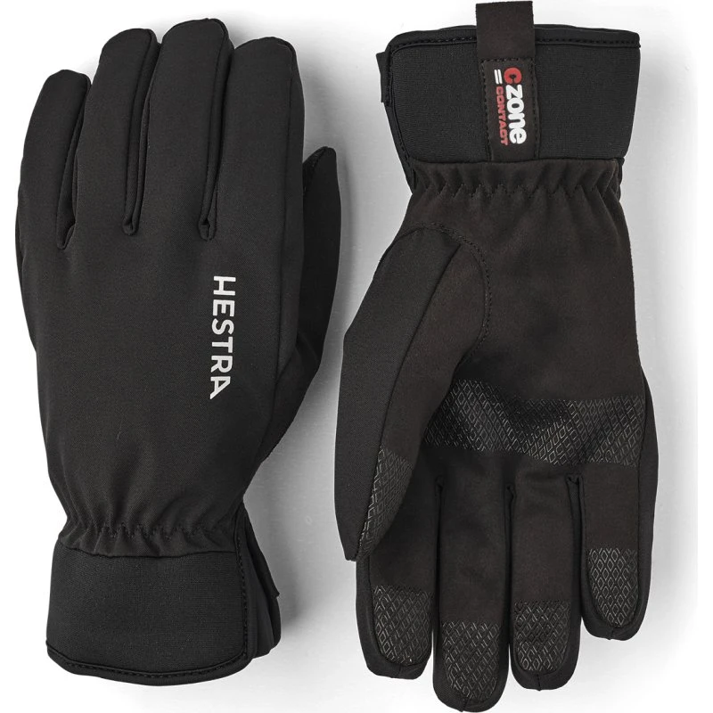 Hestra Czone Contact Glove 5-finger - Sort - Størrelse 7