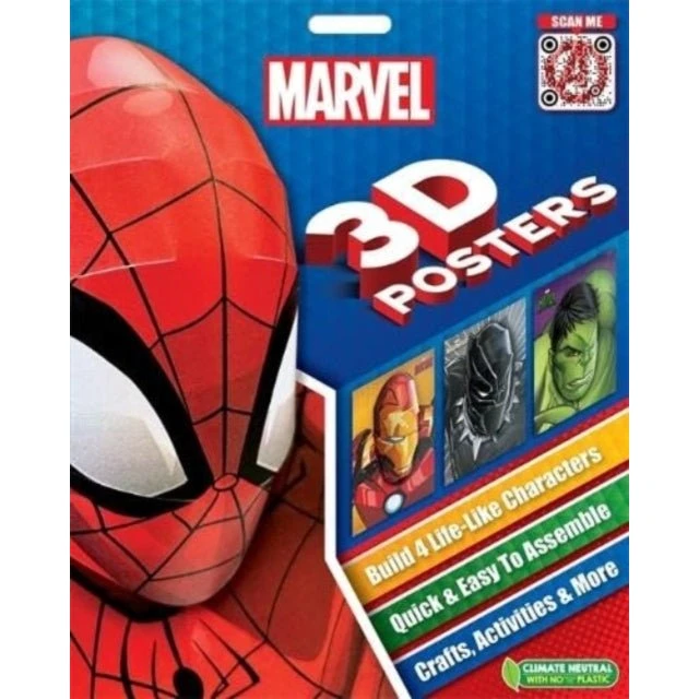 Marvel 3D Plakater med superhelte-effekt