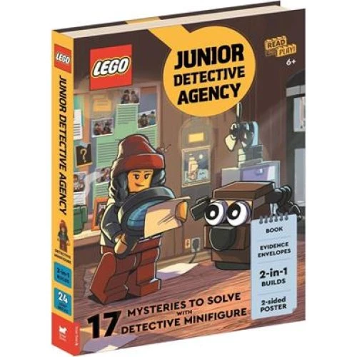 LEGO Junior Detective Agency bog med minifigur og hund