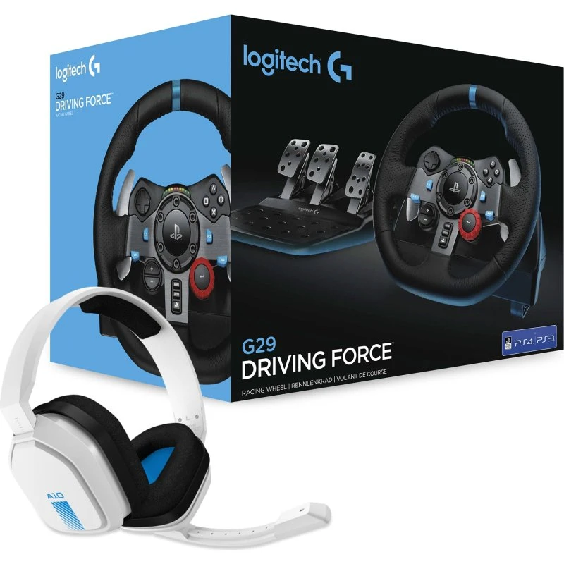 Logitech G29 Driving Force + Astro A10 Headset - Bundle