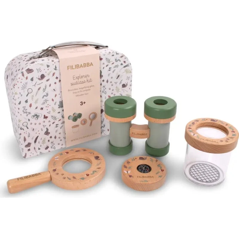 Filibabba Legekuffert Little Wonders med kikkert