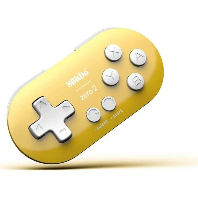8BitDo Zero 2 Gul - Trådløs Pocket-controller