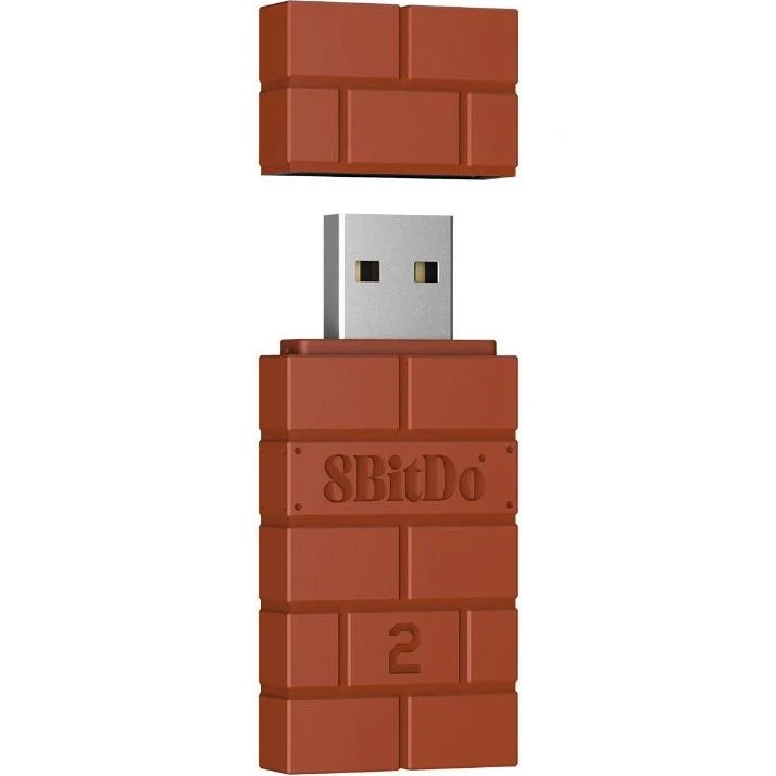 8BitDo USB Trådløs Adapter 2 – Brun