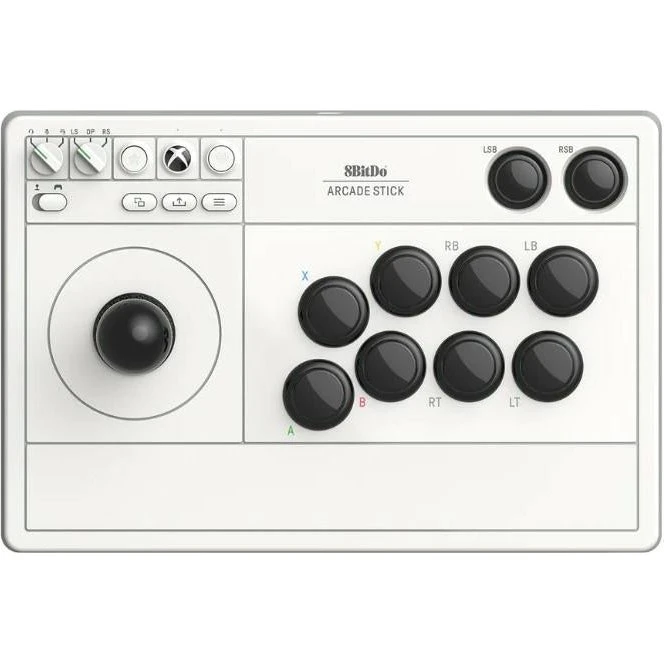 8BitDo Arcade Stick til Xbox & PC - Hvid