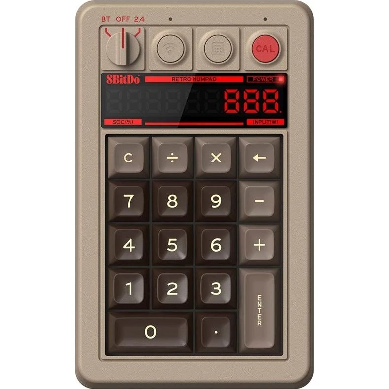 8BitDo Mekanisk Numpad C64 Edition (Retro 18-taster)