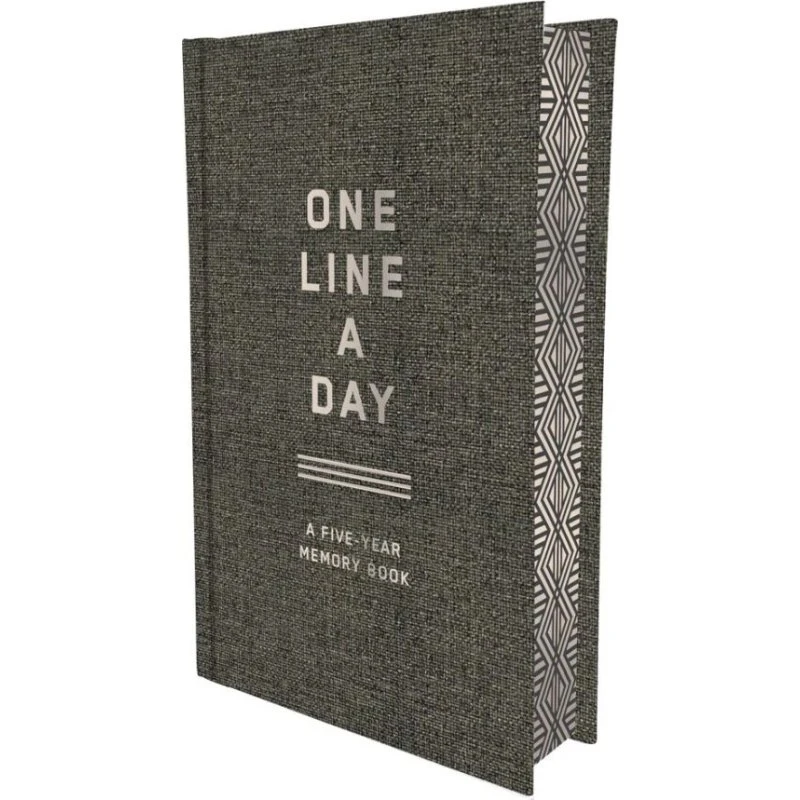 Chronicle Books One Line A Day - Charcoal Canvas