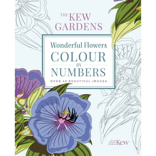 Kew Gardens Wonderful Flowers Colour-by-Numbers