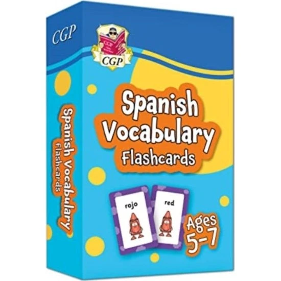 CGP Spanish Vocabulary Flashcards for Ages 5-7 (med gratis lyd)