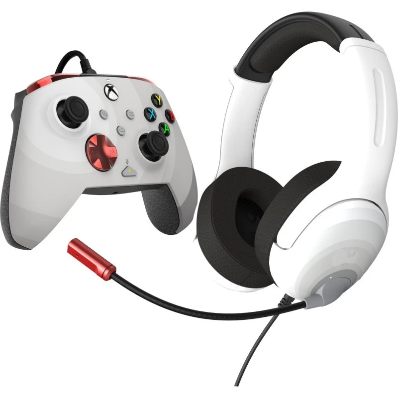 PDP Rematch & Airlite Radial White - Xbox kablet bundle
