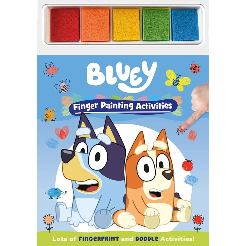 Bluey Finger Painting Activity Book - Alligator