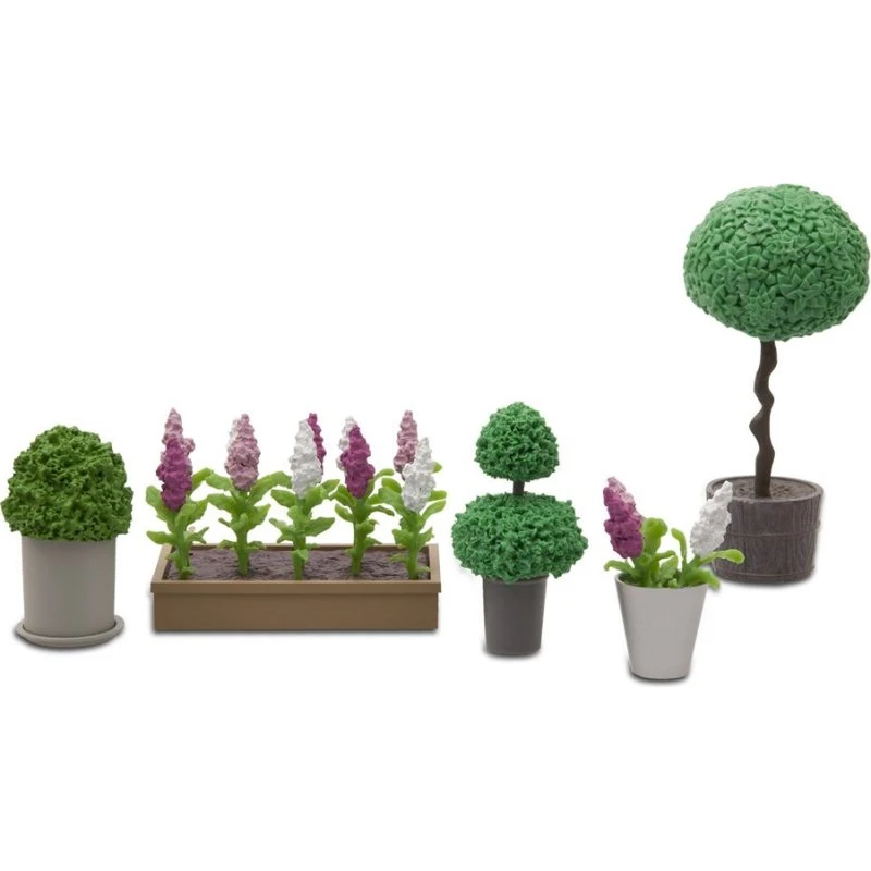 Lundby blomstersæt 5 dele til dukkehus