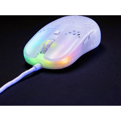 Xtrfy MZ1 RGB Rail Gamingmus Hvid/Transparent